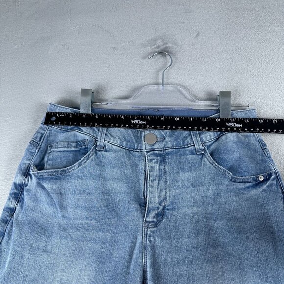 Democracy Bootcut Jeans Size 14W Women's AB Solution Light Wash Mid Rise Blue - Picture 7 of 12
